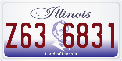 IL license plate Z636831