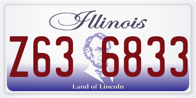 IL license plate Z636833