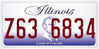 IL license plate Z636834