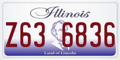 IL license plate Z636836