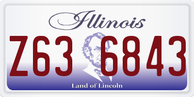 IL license plate Z636843