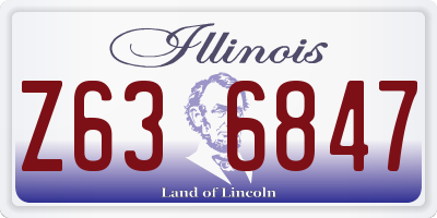 IL license plate Z636847