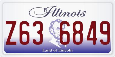 IL license plate Z636849
