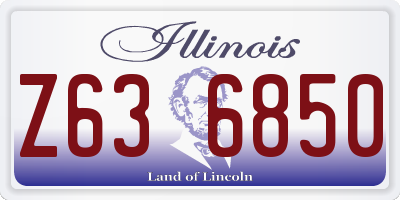 IL license plate Z636850