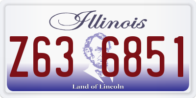 IL license plate Z636851