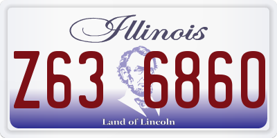 IL license plate Z636860