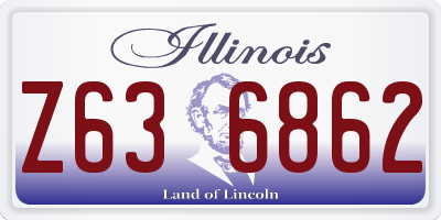 IL license plate Z636862
