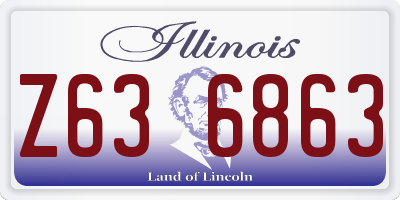 IL license plate Z636863