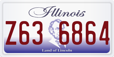 IL license plate Z636864