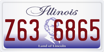 IL license plate Z636865