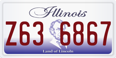 IL license plate Z636867