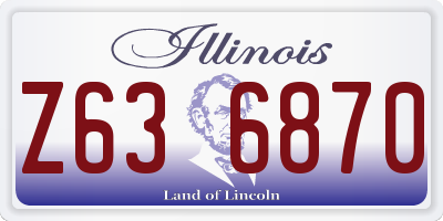 IL license plate Z636870