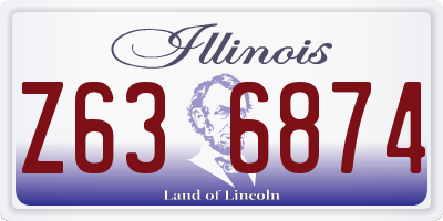 IL license plate Z636874