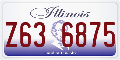 IL license plate Z636875
