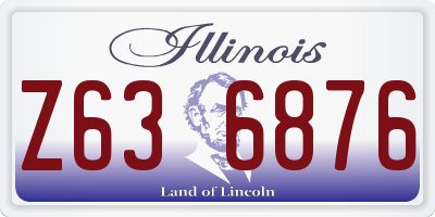 IL license plate Z636876