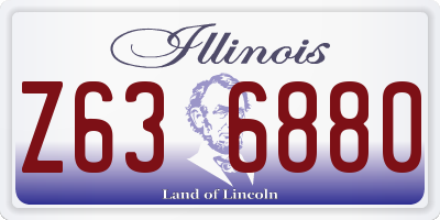 IL license plate Z636880