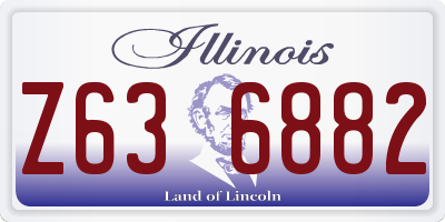 IL license plate Z636882