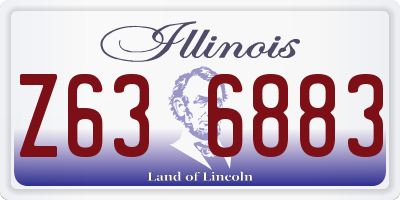 IL license plate Z636883
