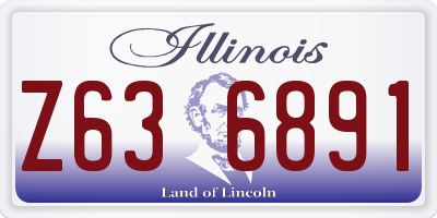 IL license plate Z636891