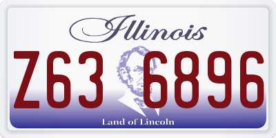 IL license plate Z636896