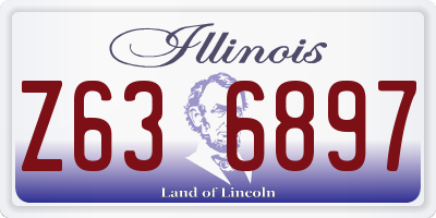 IL license plate Z636897