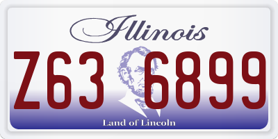 IL license plate Z636899