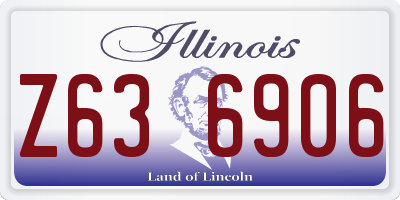 IL license plate Z636906