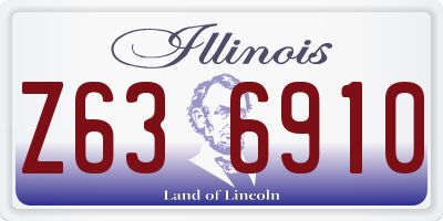 IL license plate Z636910