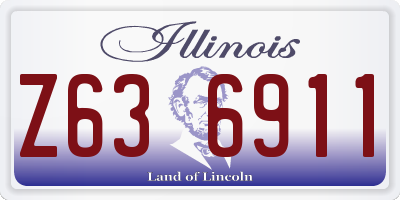 IL license plate Z636911