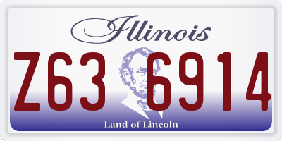 IL license plate Z636914