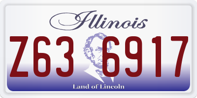 IL license plate Z636917