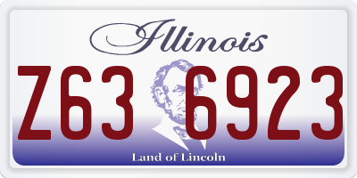 IL license plate Z636923