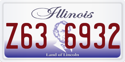 IL license plate Z636932