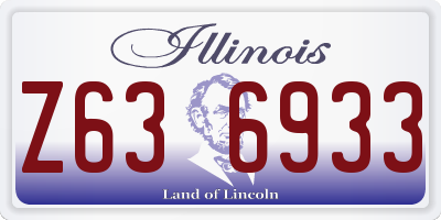 IL license plate Z636933