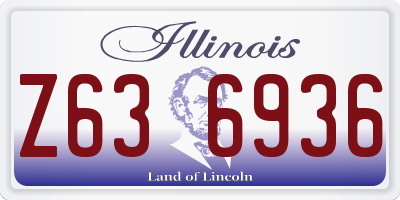 IL license plate Z636936