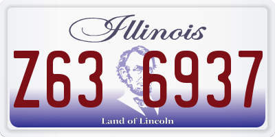IL license plate Z636937