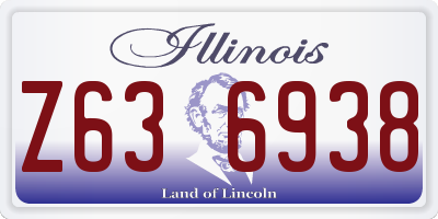 IL license plate Z636938