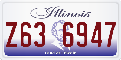 IL license plate Z636947