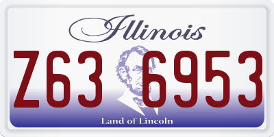 IL license plate Z636953