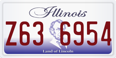 IL license plate Z636954