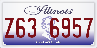 IL license plate Z636957