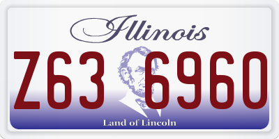 IL license plate Z636960