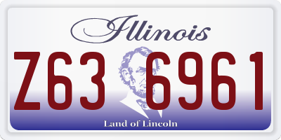IL license plate Z636961