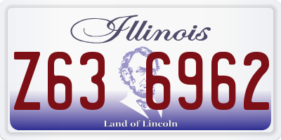 IL license plate Z636962