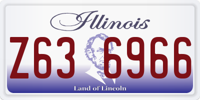 IL license plate Z636966