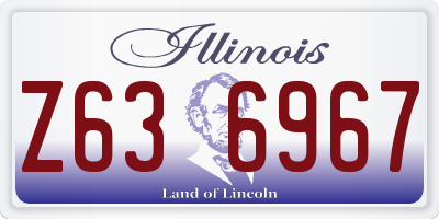 IL license plate Z636967