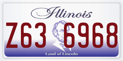 IL license plate Z636968