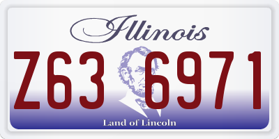 IL license plate Z636971