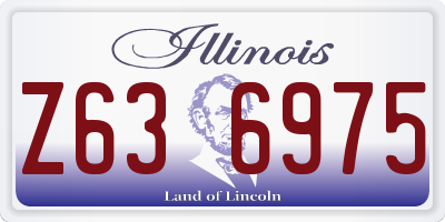 IL license plate Z636975