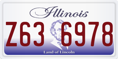 IL license plate Z636978